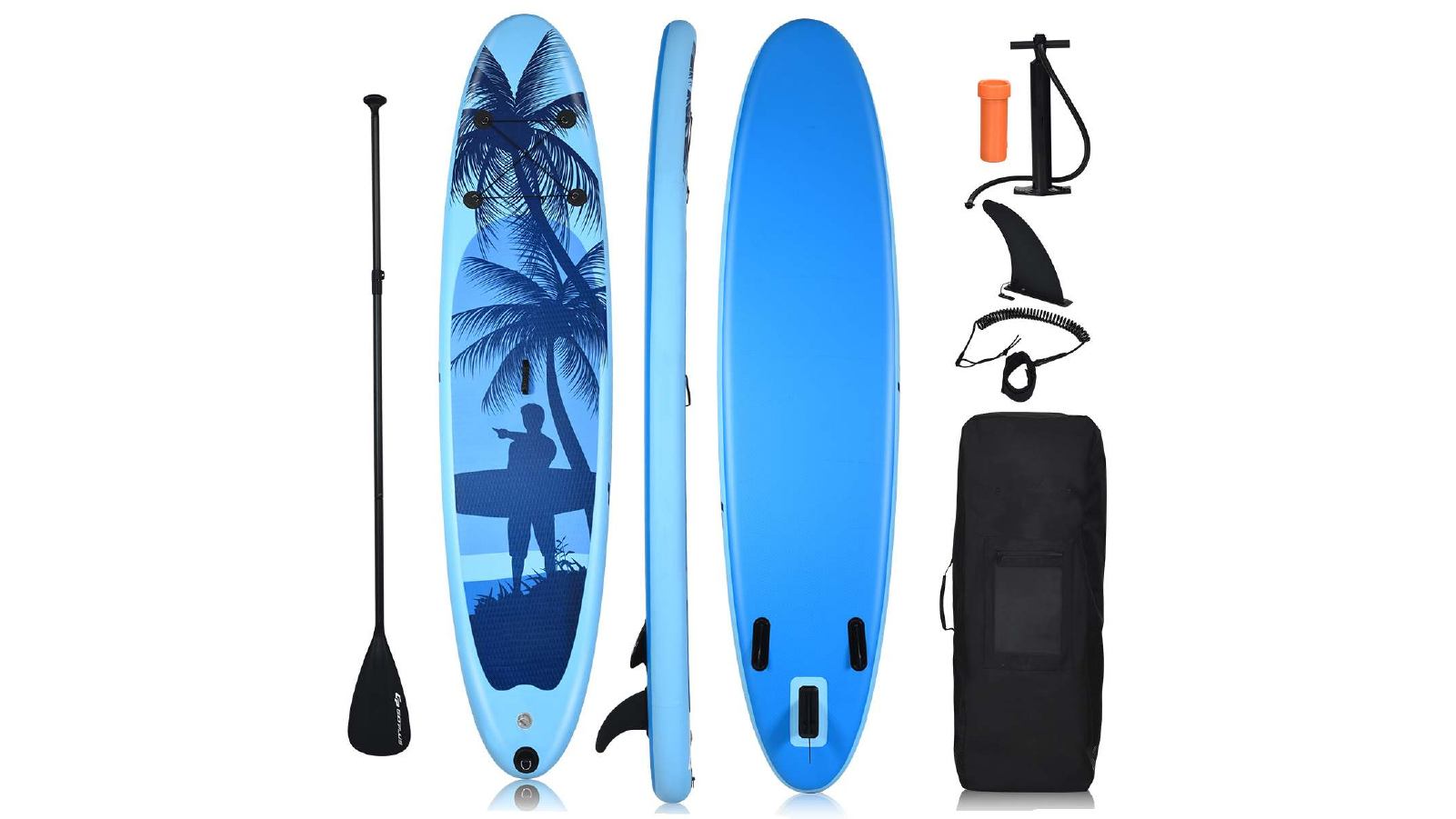 Costway 300x76x15CM Inflatable Stand Up Paddle Board Kayak Sup Surfboard w/ISUP Accessories For Adults Youth Beginner