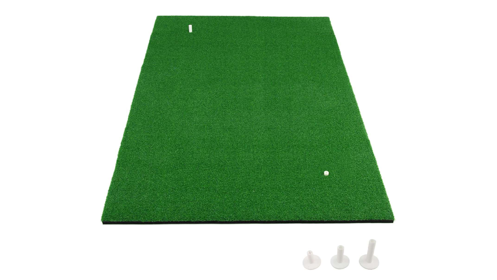 Costway 1m x 1.5m Golf Practice Putting Synthetic Turf Fake Lawn Mat with 3 Tees