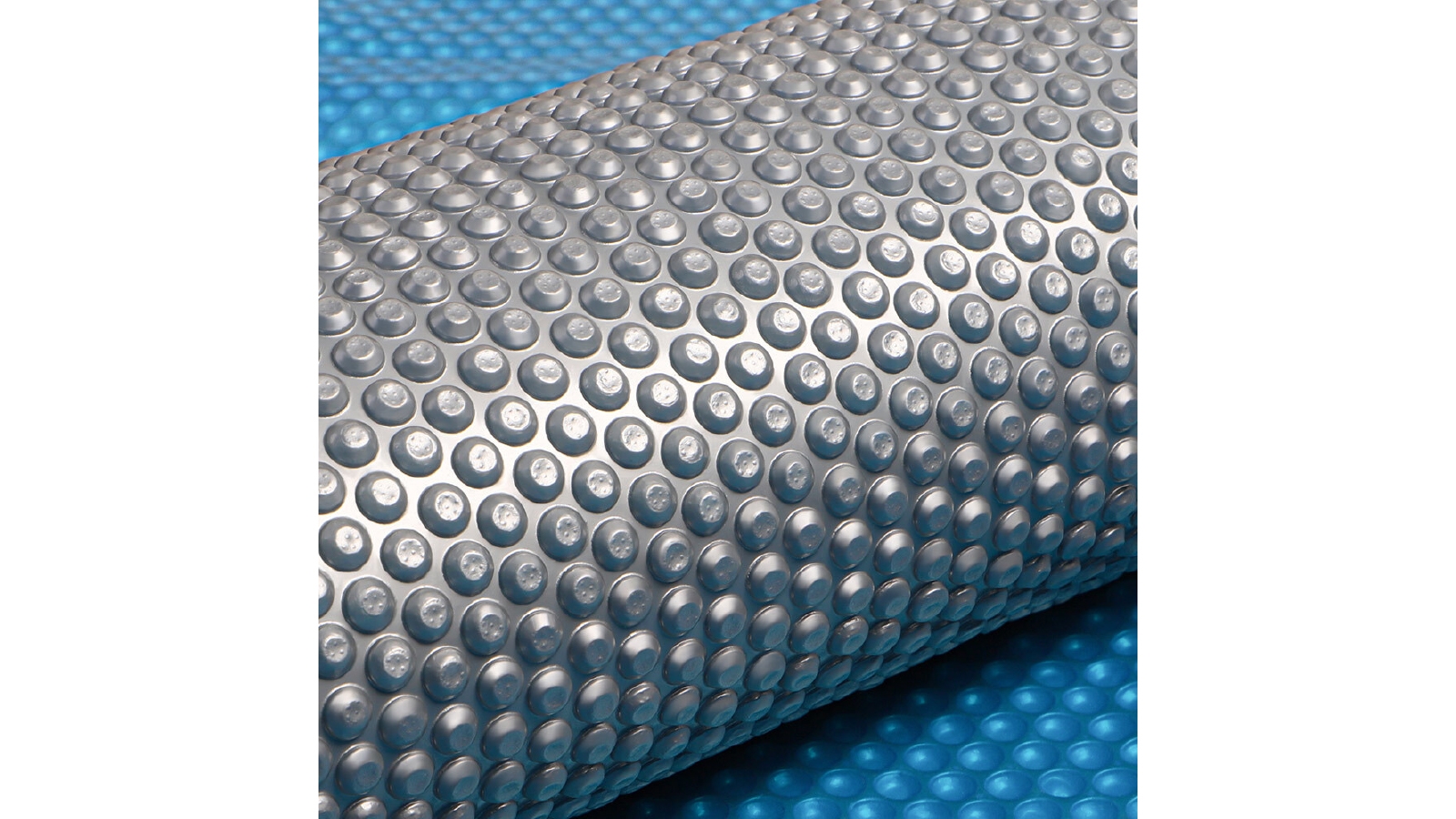 AURELAQUA Solar Swimming Pool Cover 400 Micron Heater Bubble Blanket 9.5x5m  Blue and Silver