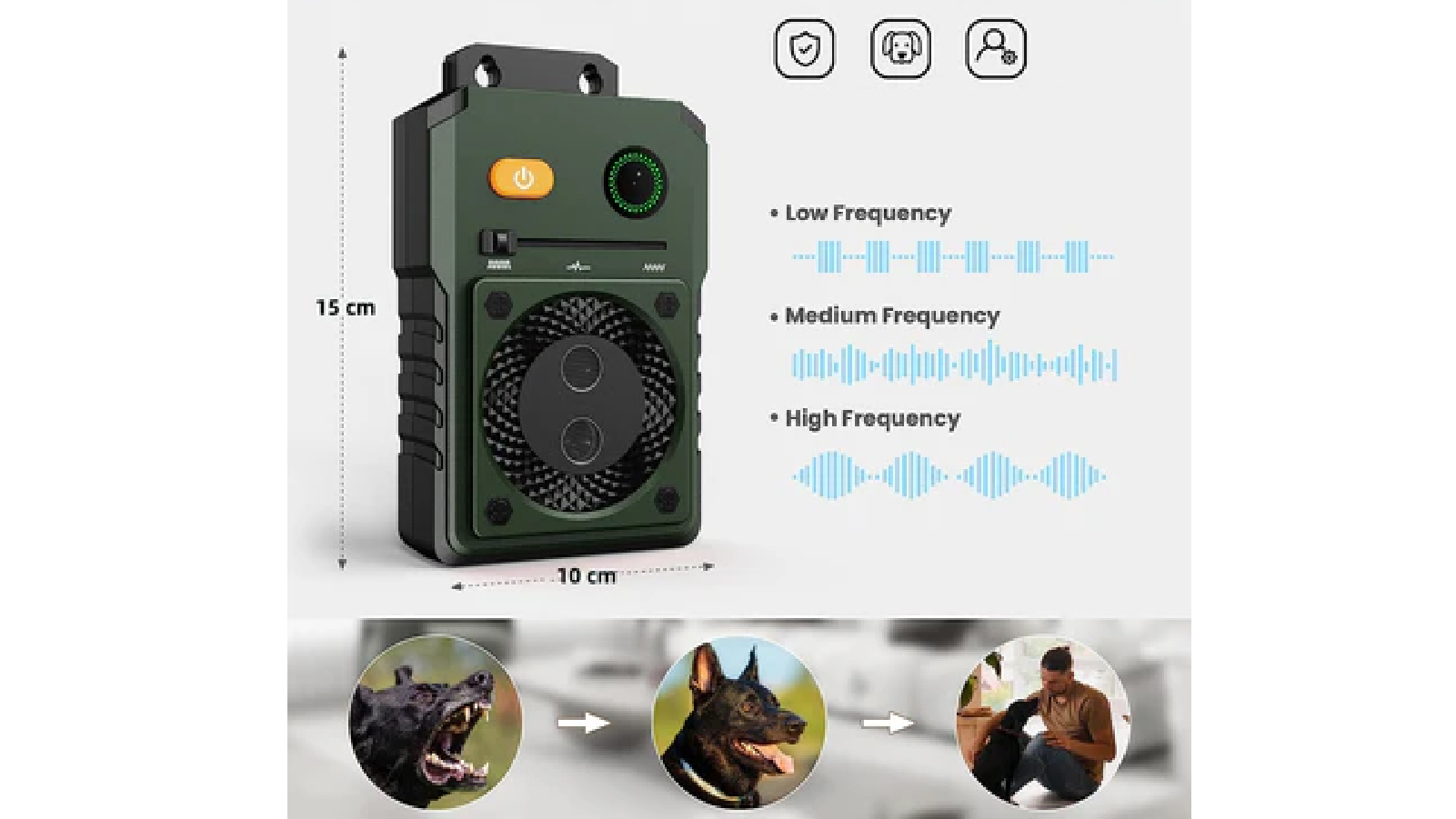 Barktec Pack Ultimate Outdoor Beep Ultrasonic Anti-bark Silencer