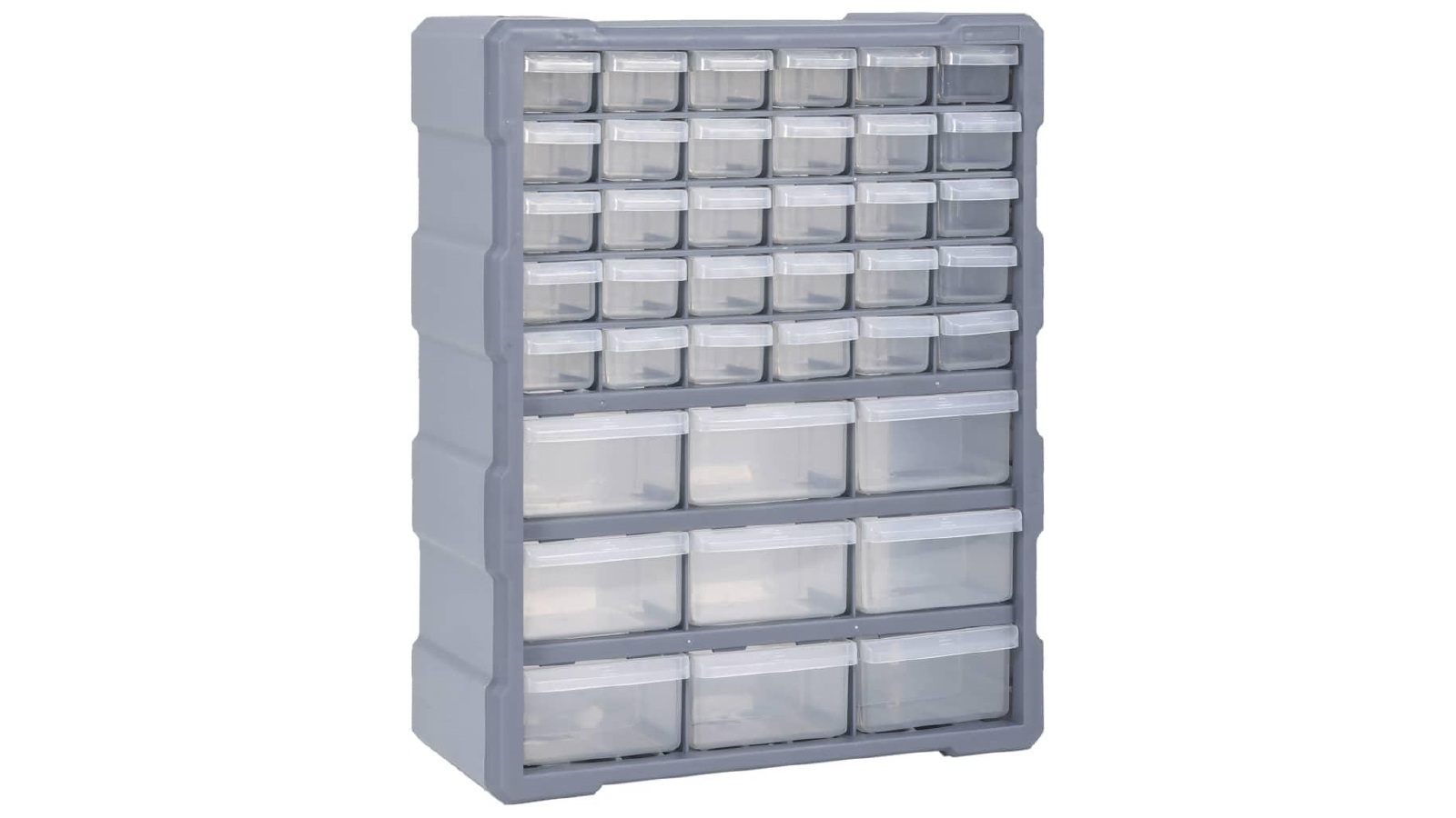 vidaXL Multi-drawer Organiser with 39 Drawers - Grey
