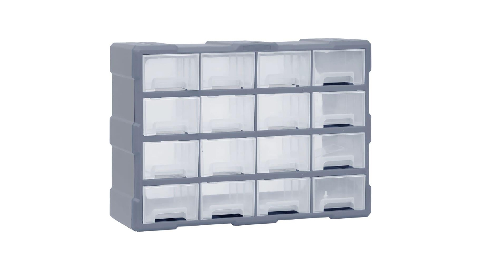 VidaXL Multi-drawer Organiser with 16 Middle Drawers - Grey