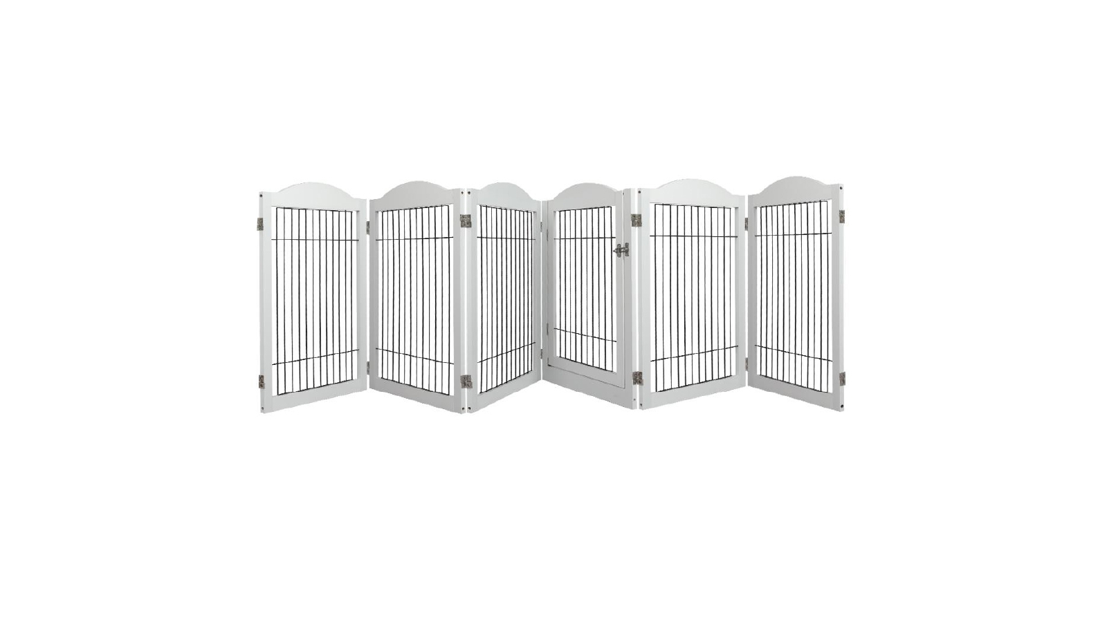 PaWz 6 Panels Enclosure Fence Indoor Pet Dog Playpen - White