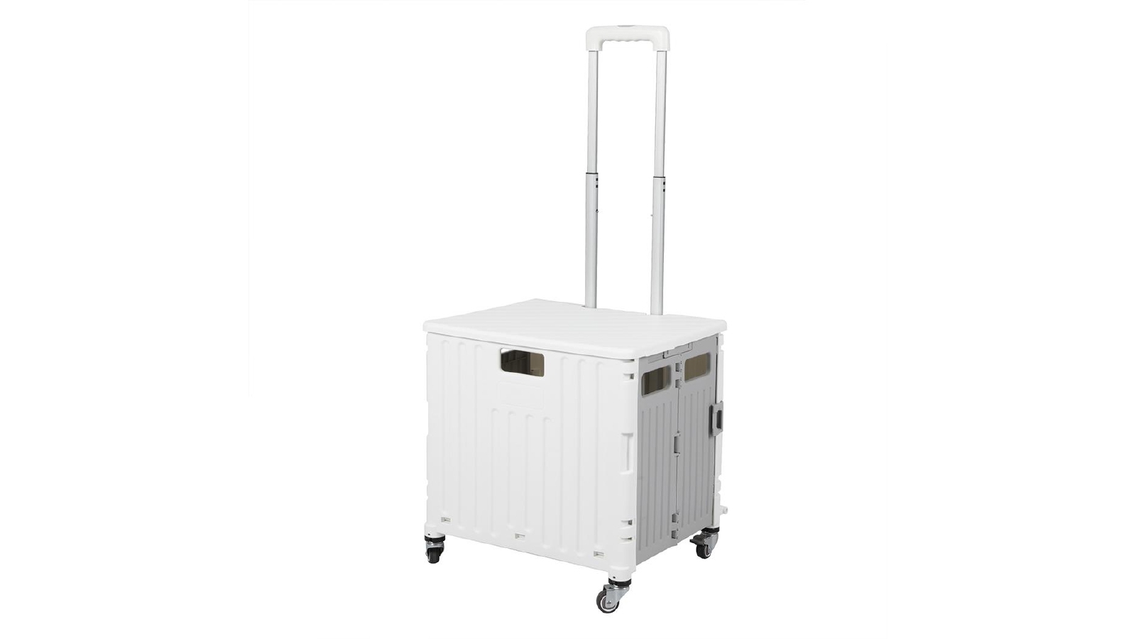 Sello Portable Folding Shopping Trolley Cart - White