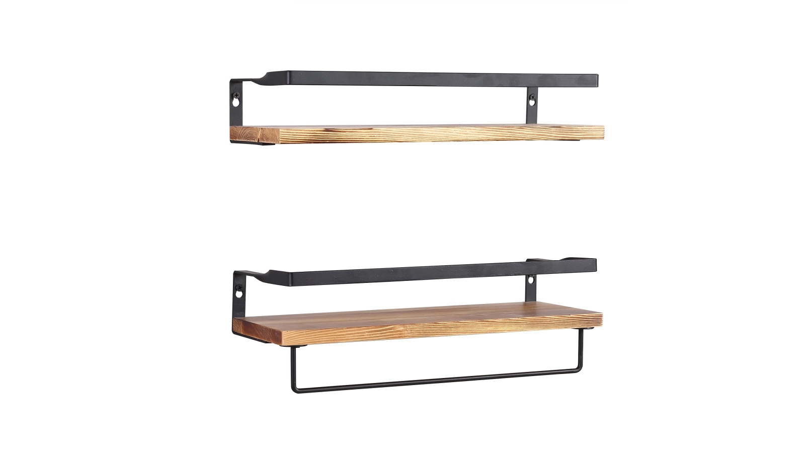 Levede Floating Shelf Brackets Towel Rail Rack 