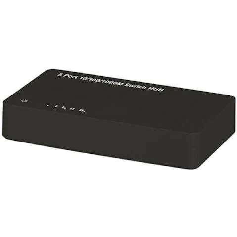 Latestbuy 10/100/1000Mbps Switch Hub with Power Supply Unit - 5 Ports