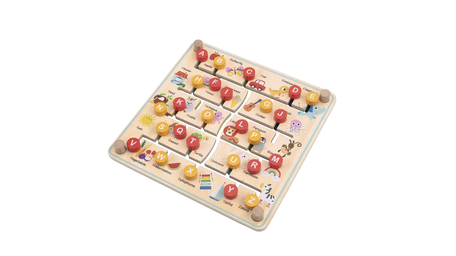 Tooky Toy Alphabet and Farm Matching Maze Board