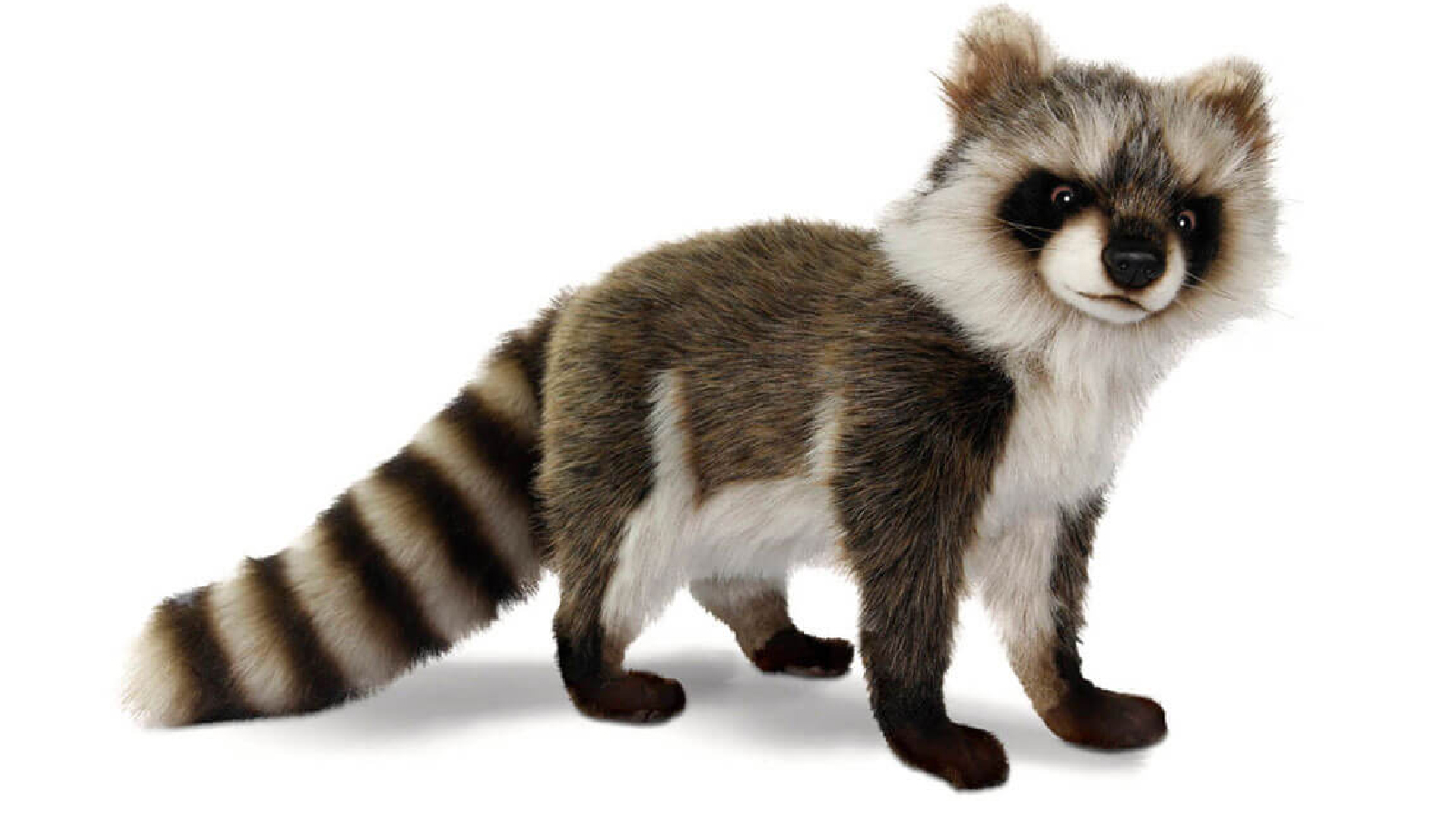 Hansa 35 cm Standing Racoon Plush Toy