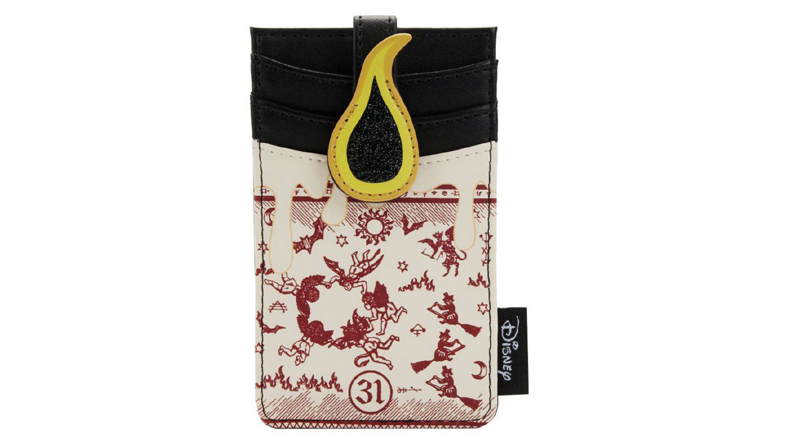 Hocus Pocus Black Flame Candle Glow Card Holder