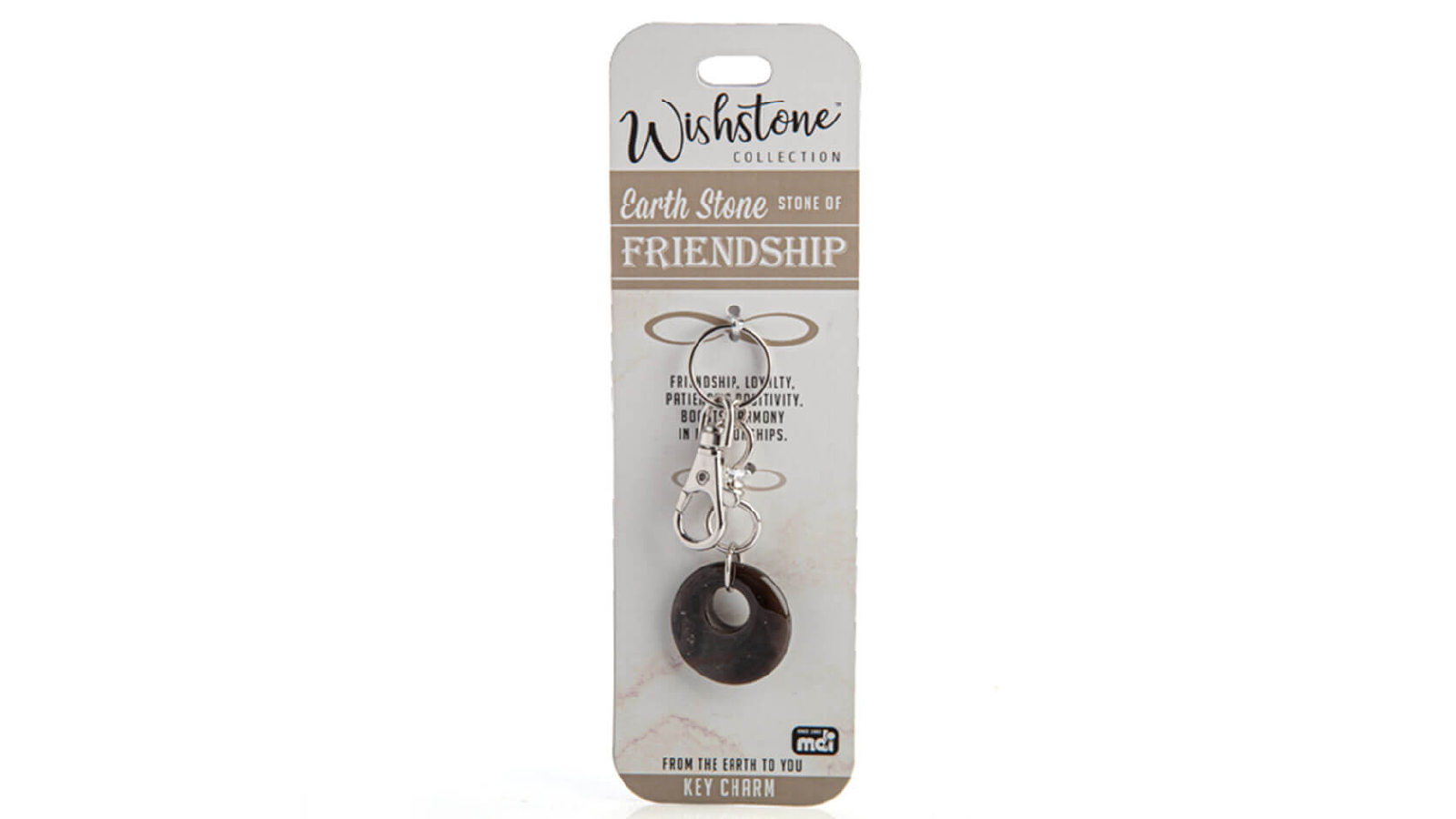 LatestBuy Wishstone Collection Earth Stone Key Charm
