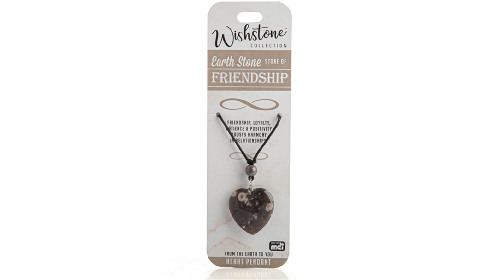 LatestBuy Wishstone Collection Earth Stone Heart Pendant