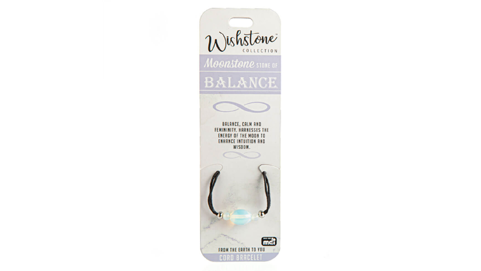LatestBuy Wishstone Collection Moonstone Cord Bracelet