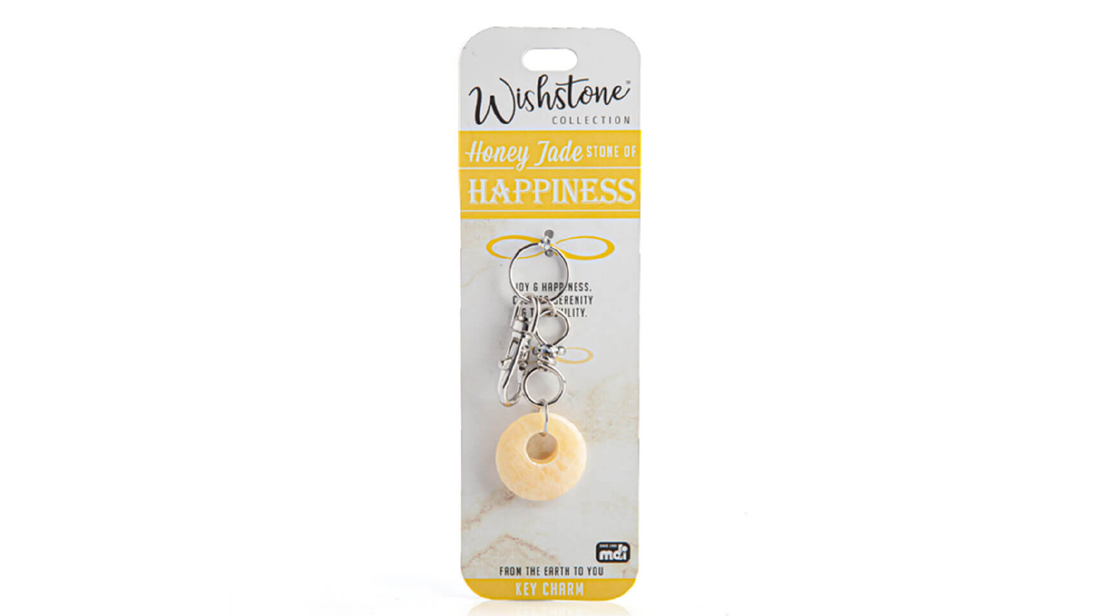 LatestBuy Wishstone Collection Honey Jade Key Charm