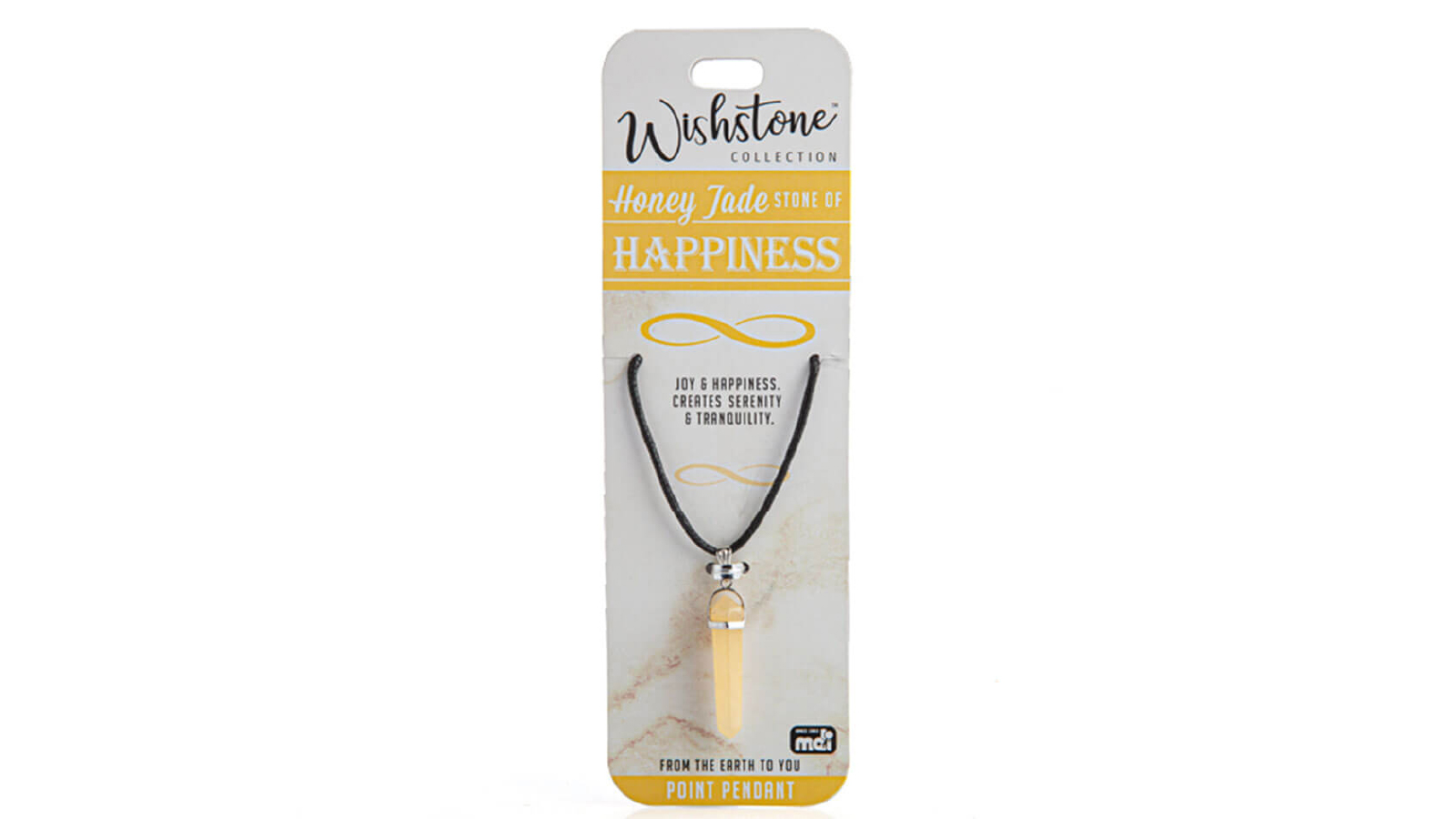 LatestBuy Wishstone Collection Honey Jade Point Pendant