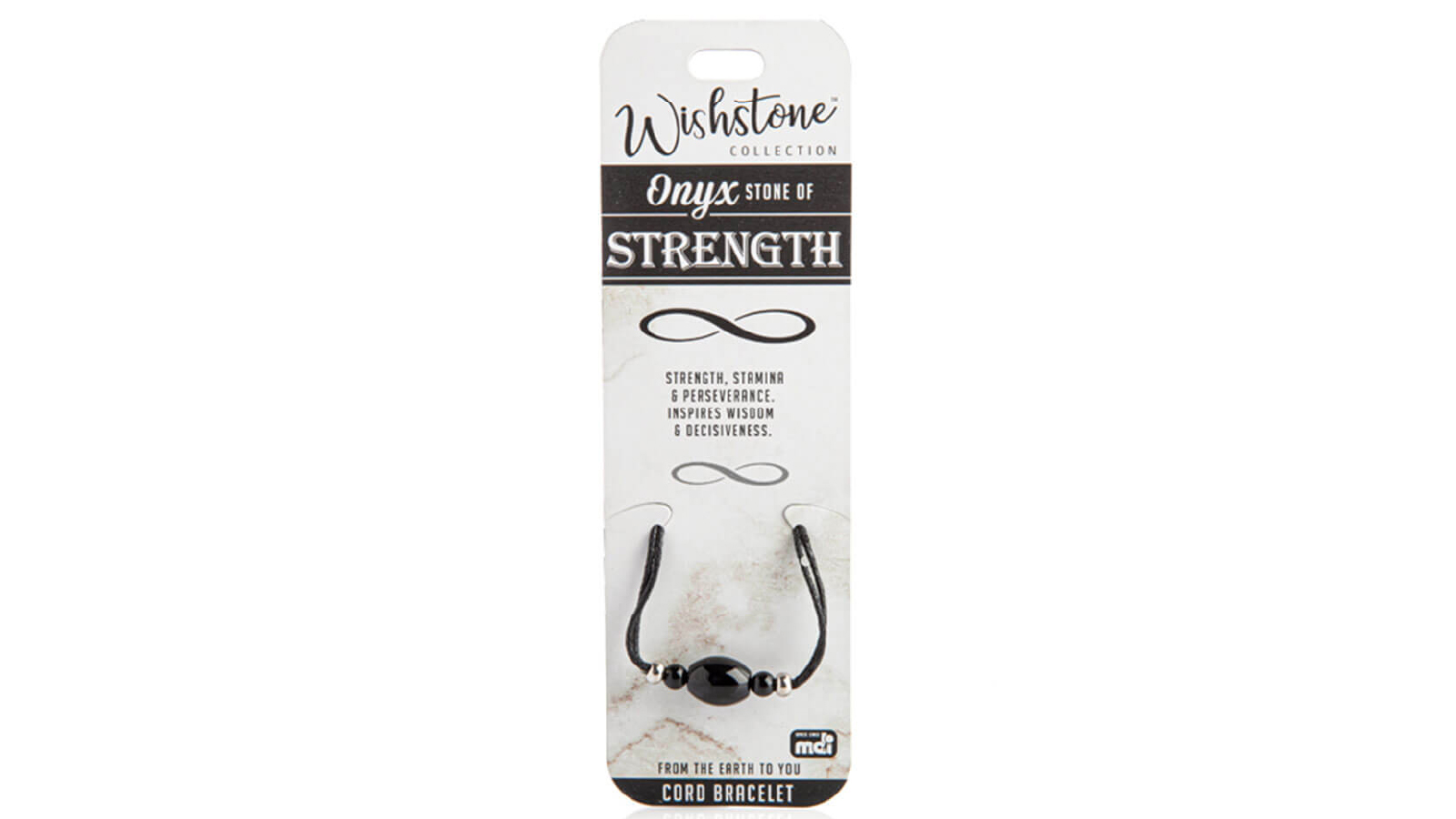 LatestBuy Wishstone Collection Onyx Cord Bracelet