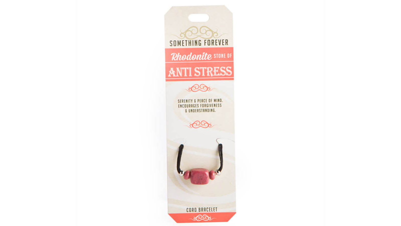 LatestBuy Wishstone Collection Rhodonite Cord Bracelet