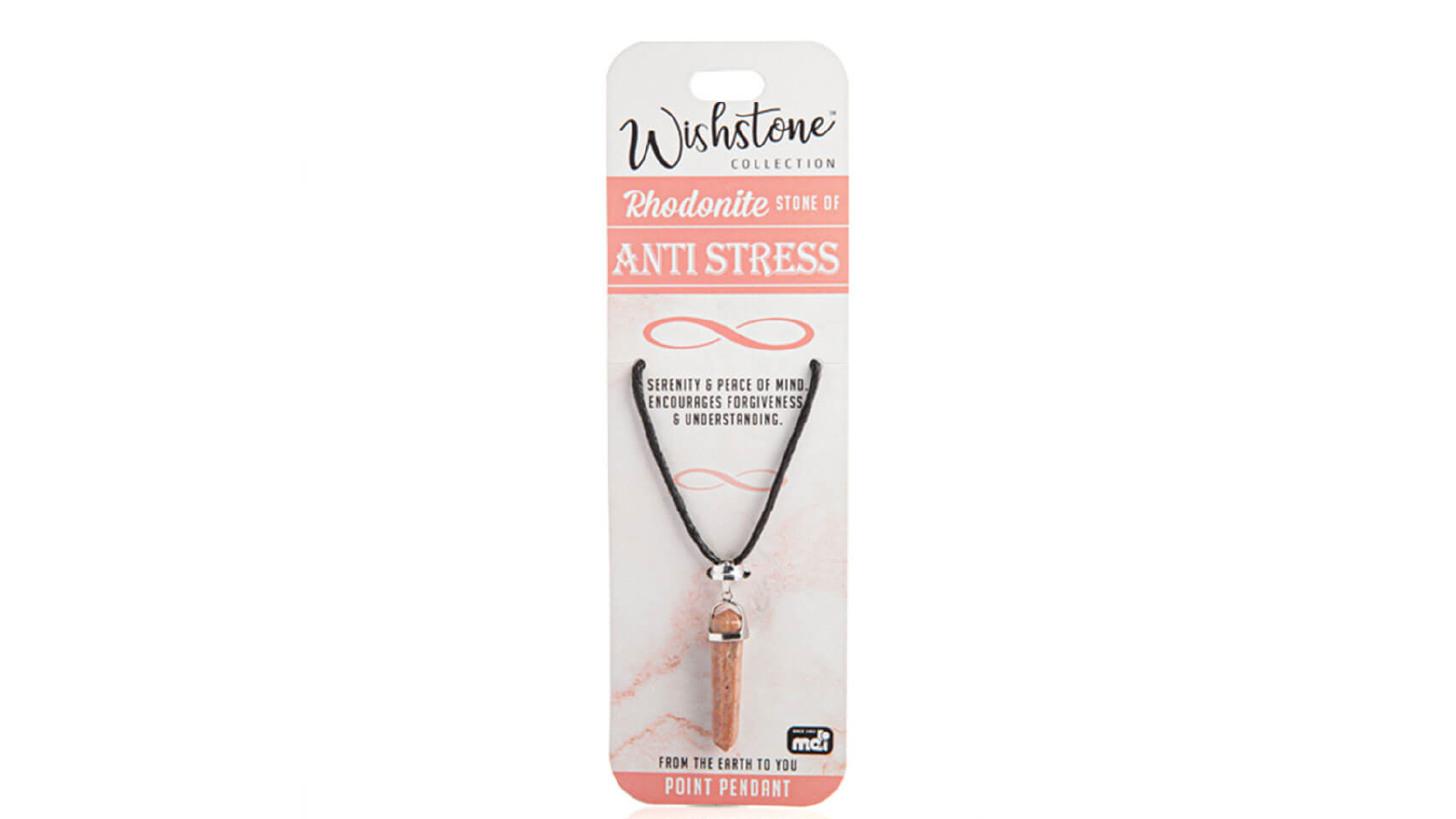 LatestBuy Wishstone Collection Rhodonite Point Pendant