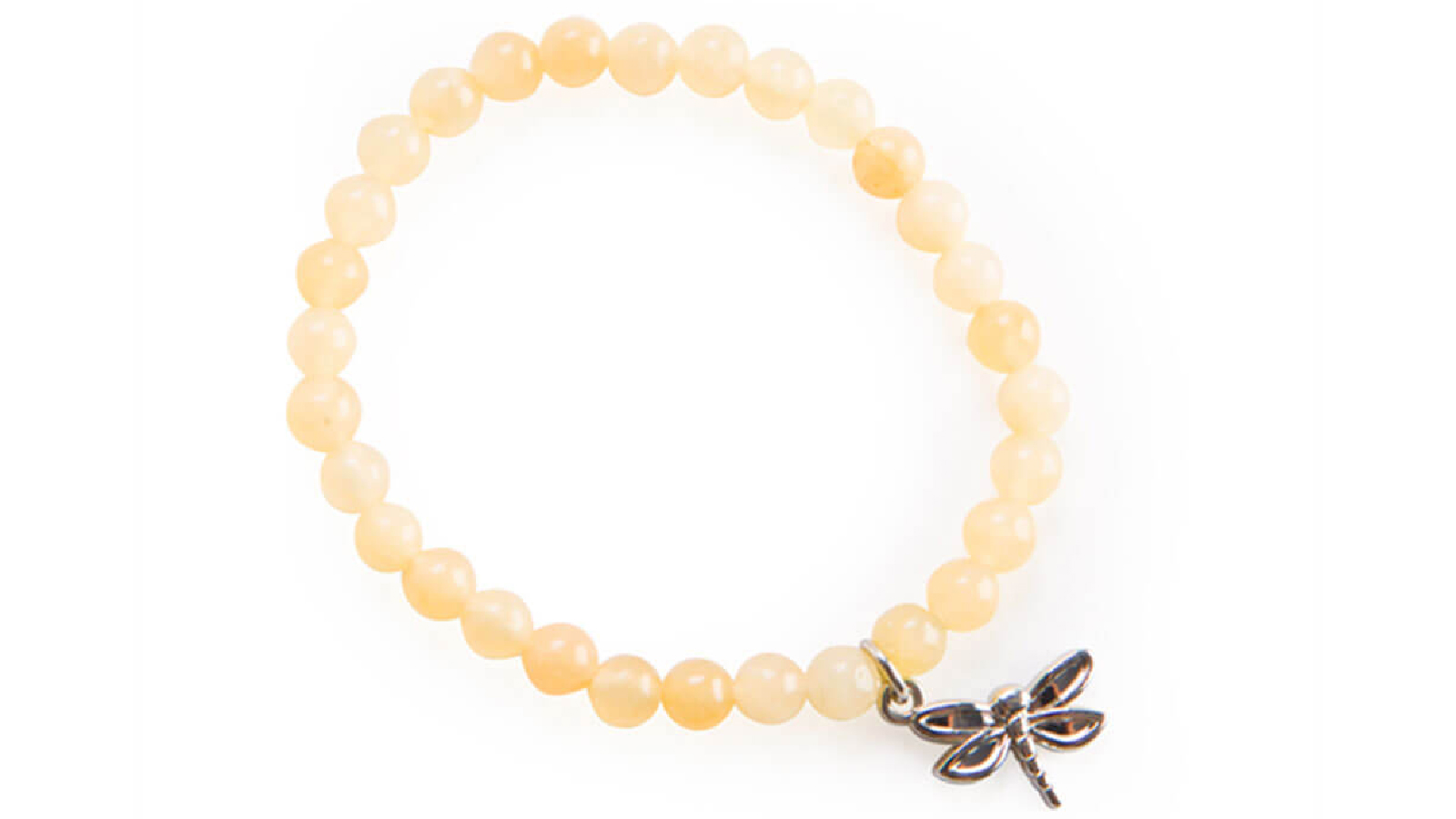 LatestBuy Wishstone Collection Honey Jade Bead Bracelet