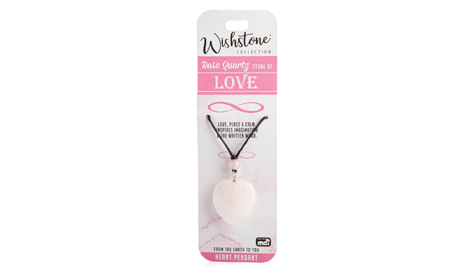 LatestBuy Wishstone Collection Rose Quartz Heart Pendant