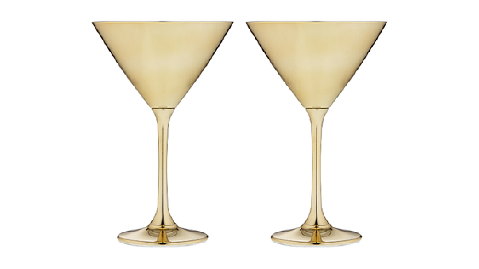 Tempa 2-Piece Aurora Martini Glass - Gold
