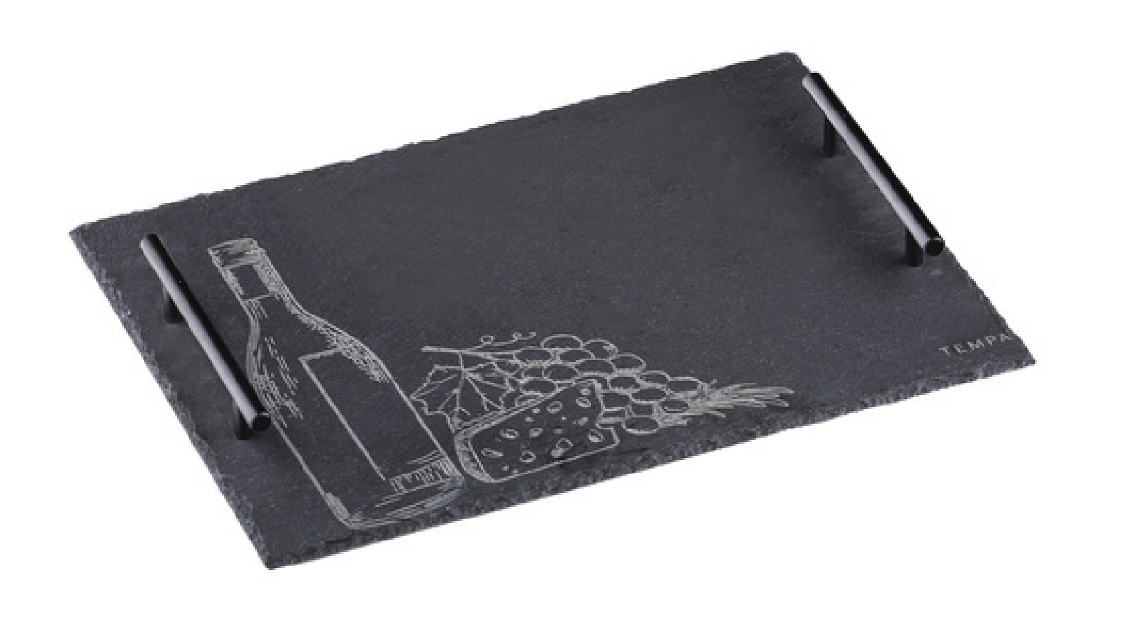 Tempa 38 cm Tuscany Serving Tray - Black