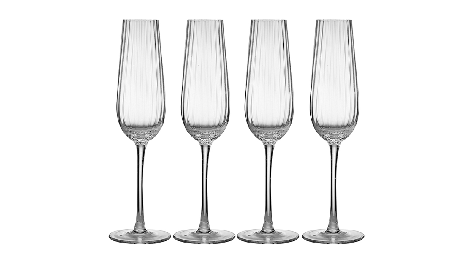 Tempa 4-Piece Esme Clear Champagne Glass - Clear