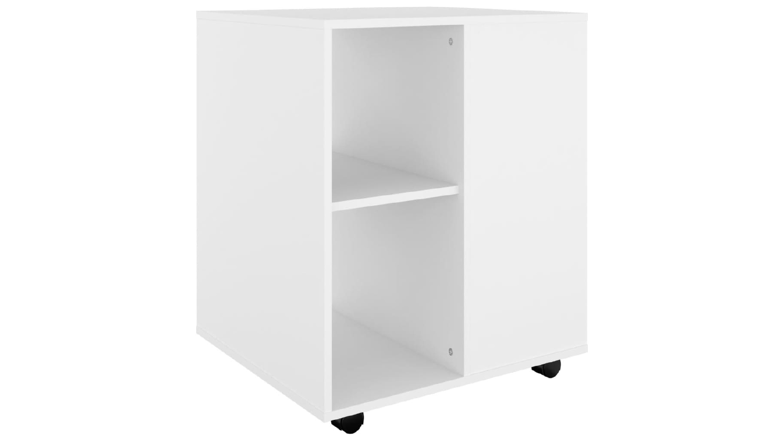 VidaXL 60 x 53 x 72 cm Engineered Wood Rolling Cabinet - White