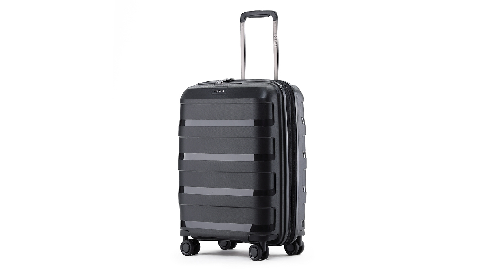 Tosca 88L/25 Inch Hard Trolley Suitcase - Black
