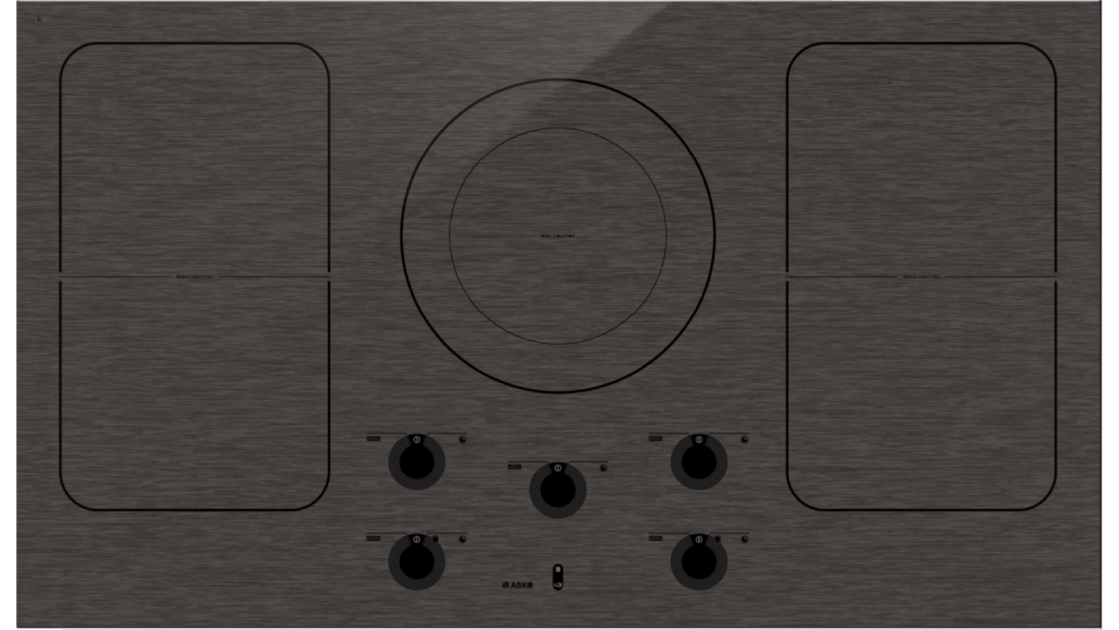 ASKO 900mm Matt Bridge 5 Zone Induction Cooktop Harvey Norman