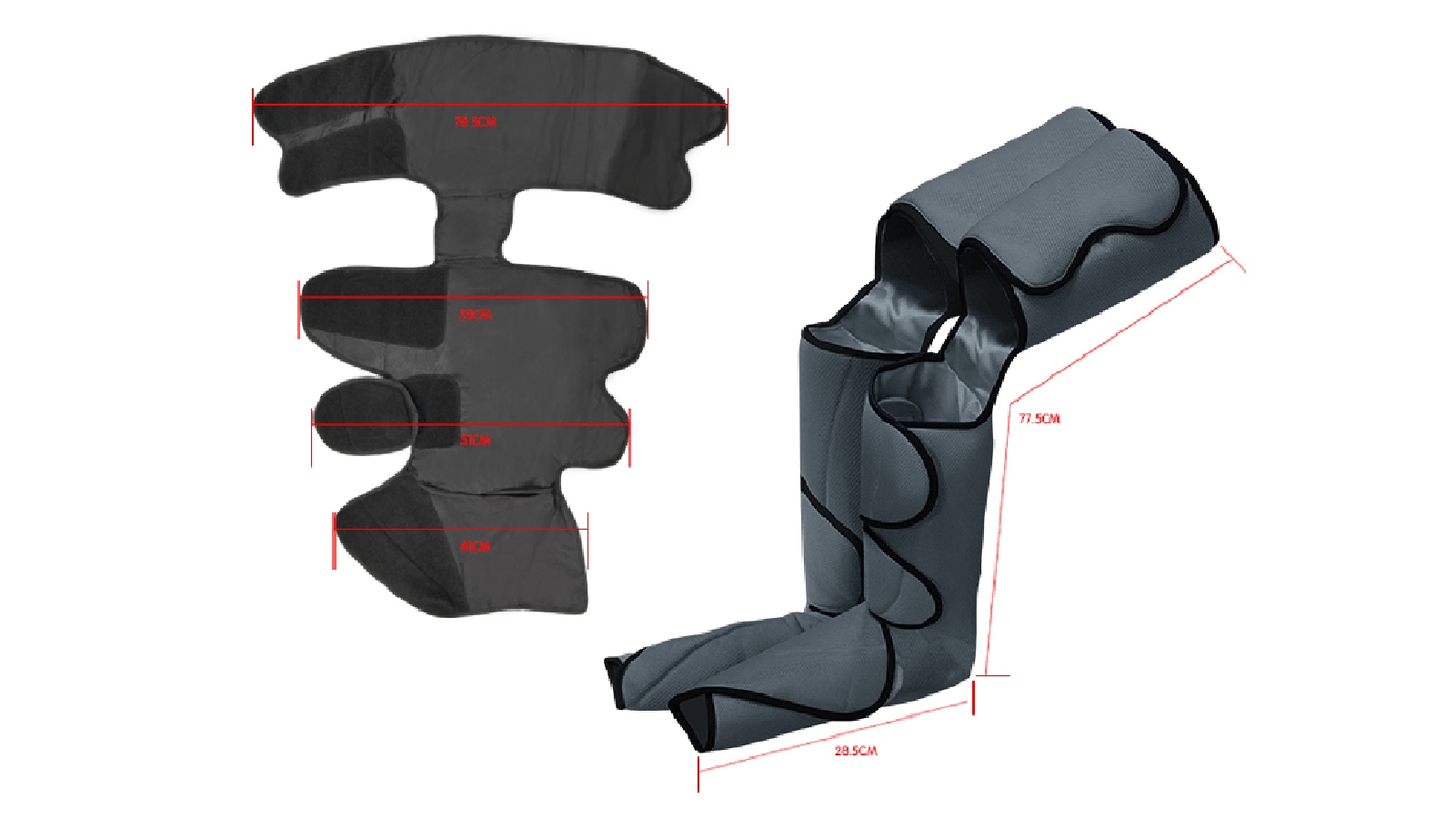 Homecare Air Compression Full Foot and Leg Massager with Heat Harvey Norman