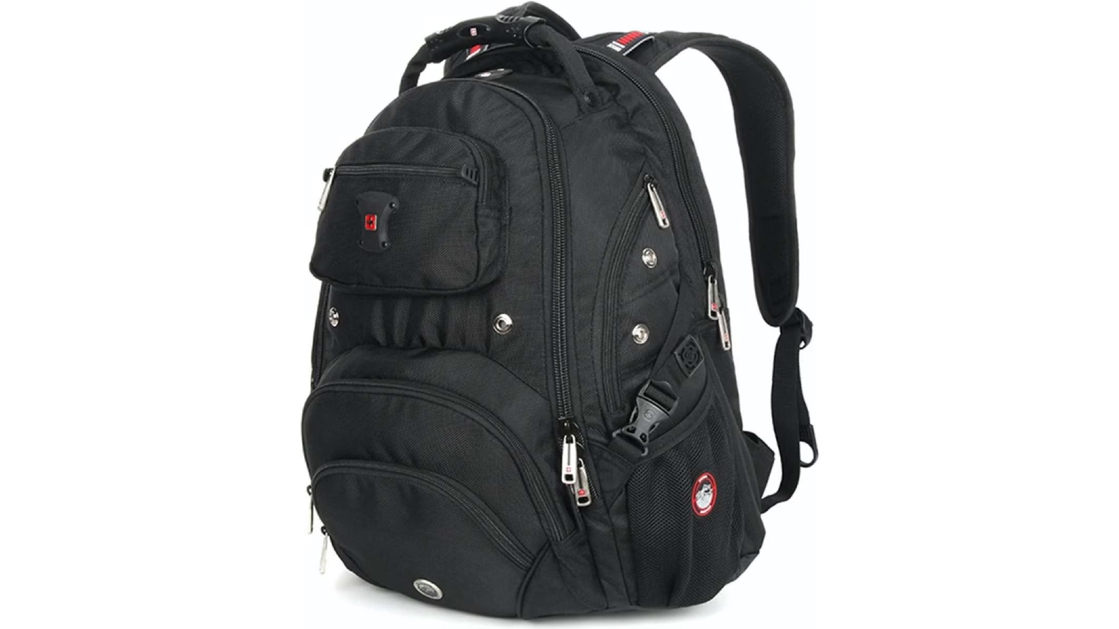 Swisswin 17 Inch Swiss Waterproof Laptop Backpack - Black | Harvey Norman