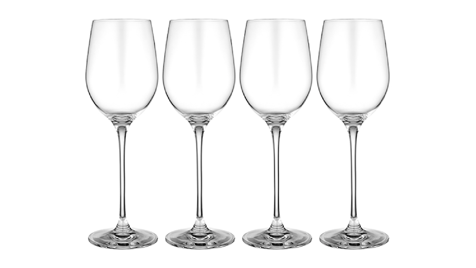 Tempa 4-Piece Quinn Wine Glass - White