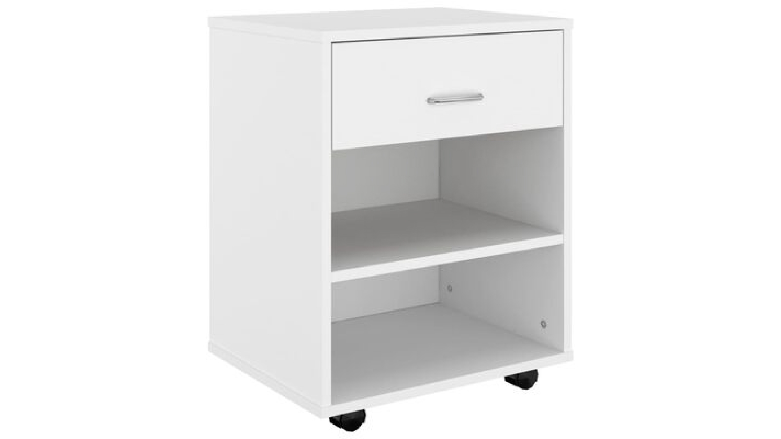 VidaXL 46 x 36 x 59 cm Engineered Wood Rolling Cabinet - White