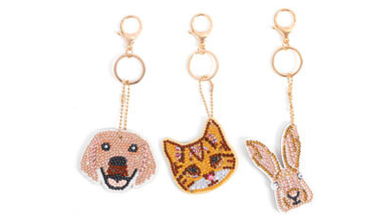 Craft Buddy Perfect Pets Keyring Kit Crystal Art