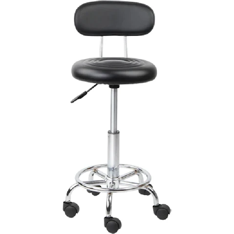 Artiss Salon Stool Hydraulic Lift with Backrest