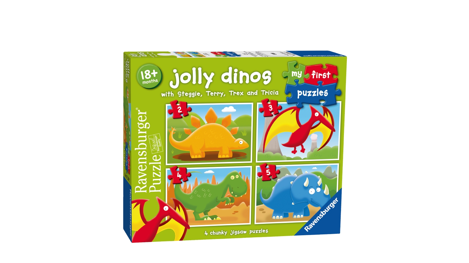 Ravensburger Jolly Dinos My First Puzzle 2 3 4 5
