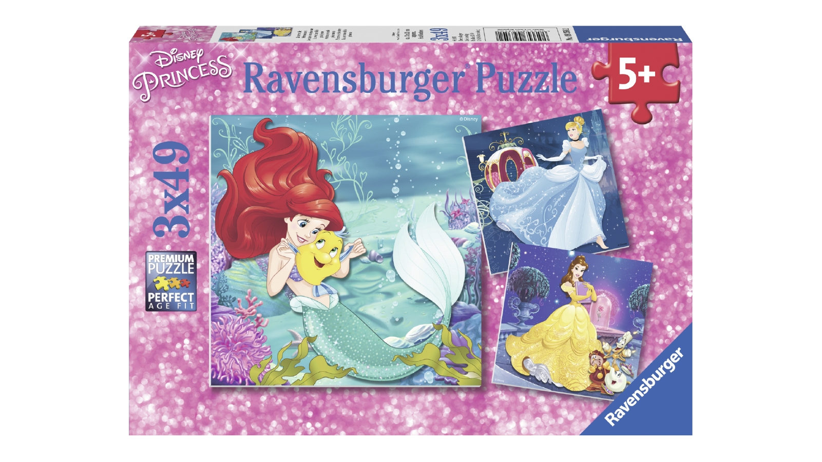 Ravensburger 3x49-Piece Disney Princesses Adventure