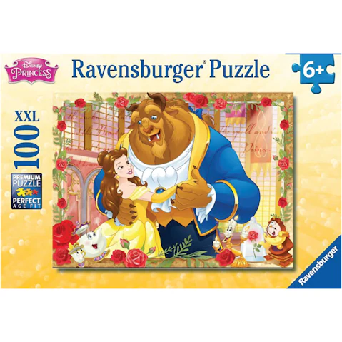 Ravensburger 100-Piece Disney Belle &Beast Puzzle Glitter