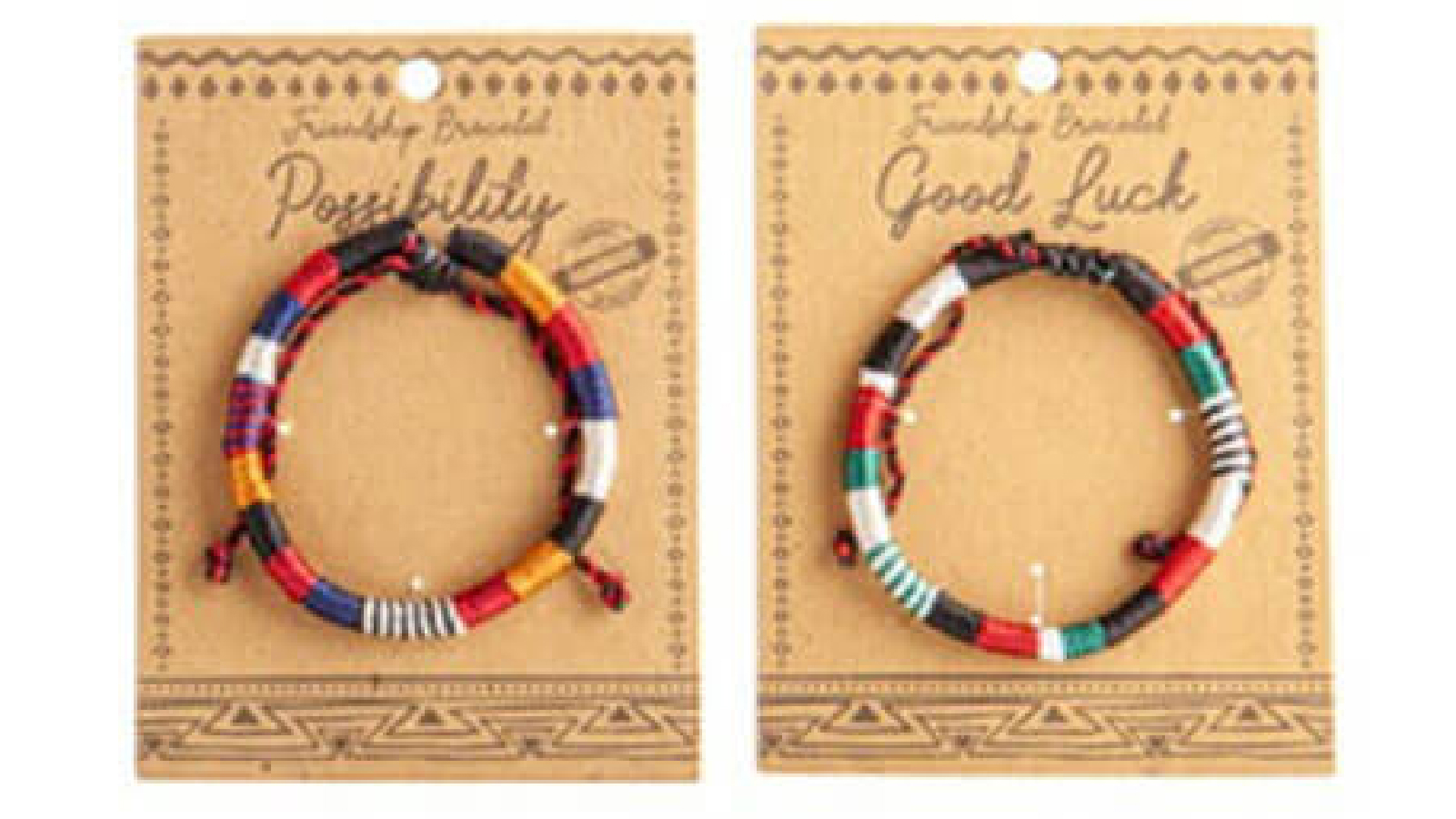Wrapped friendship bracelet sales