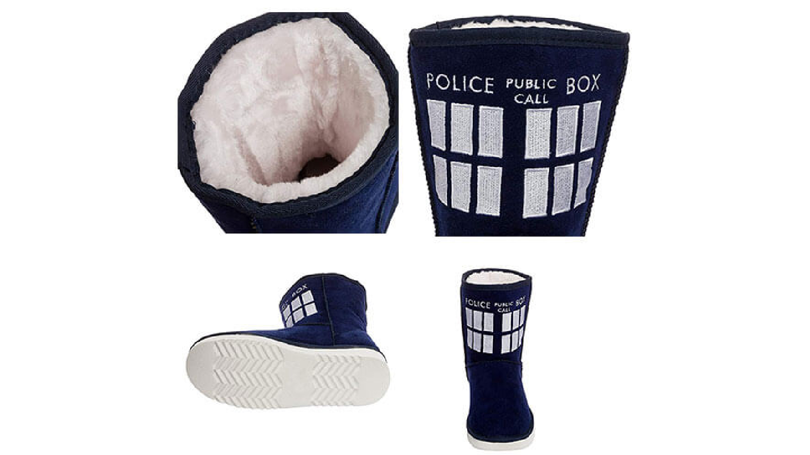 Tardis boot slippers store