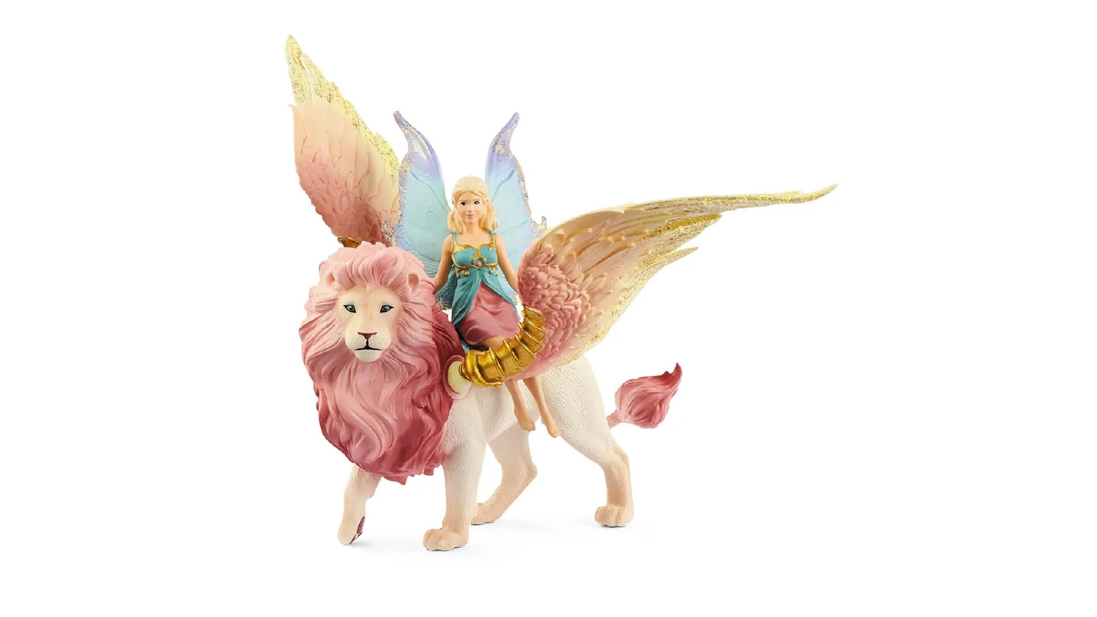 Schleich -Fairy in Flight on Winged Lion
