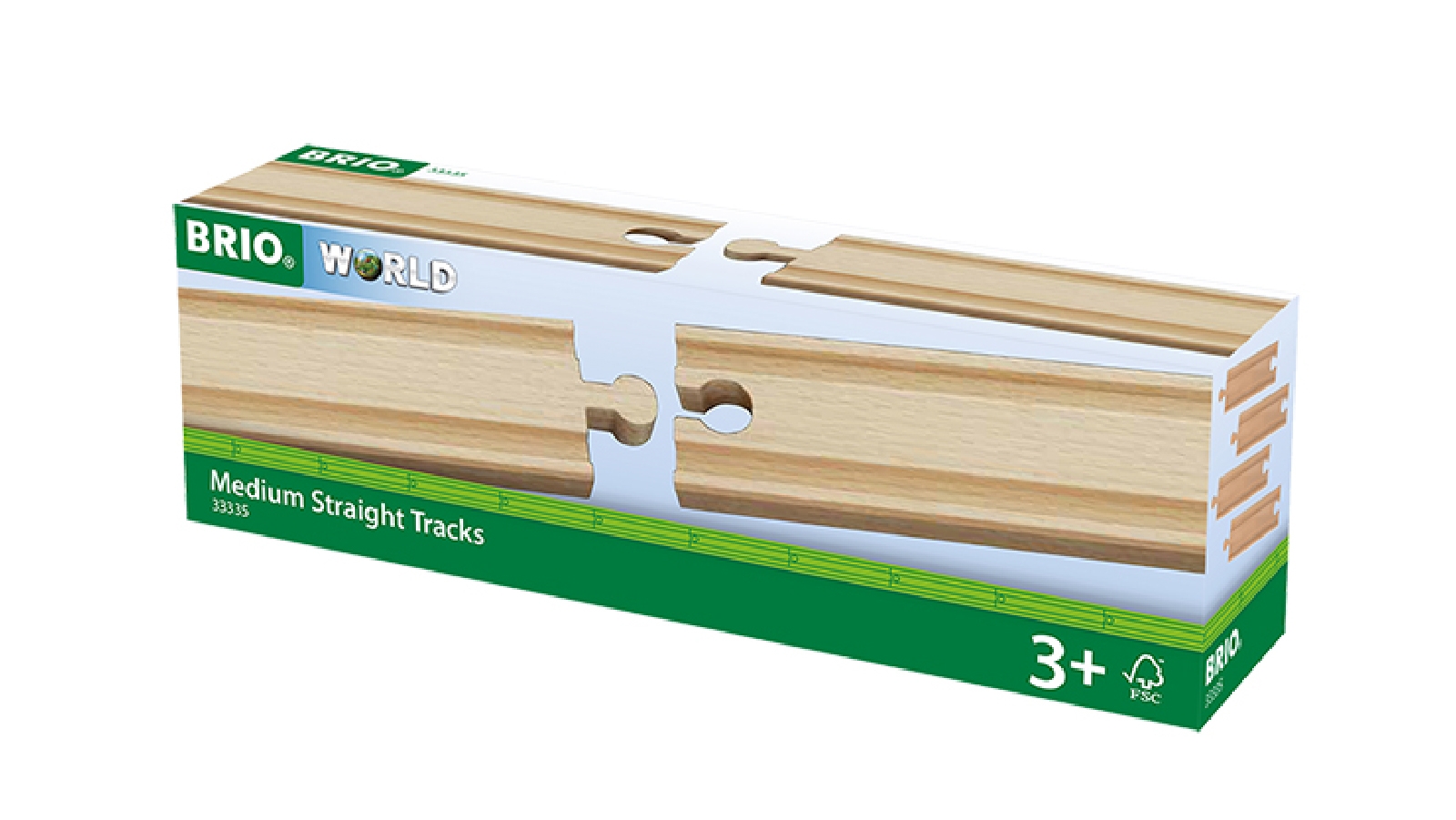 Brio 4-Piece Medium Straight Tracks