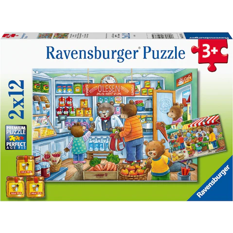 Ravensburger 2 x 12-Piece Lets go Shopping