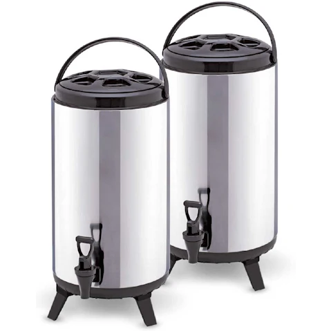 SOGA 2x 10L Portable Insulated Cold/Heat Brew Pot With Dispenser