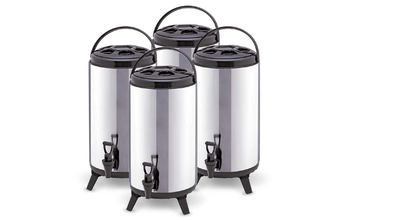 SOGA 4x 10L Portable Insulated Cold/Heat Brew Pot With Dispenser