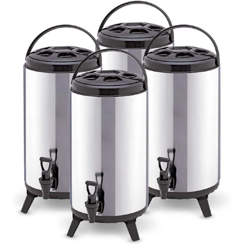SOGA 4x 10L Portable Insulated Cold/Heat Brew Pot With Dispenser