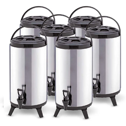 SOGA 6x 10L Portable Insulated Cold/Heat Brew Pot With Dispenser