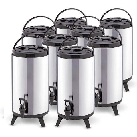 SOGA 8x 10L Portable Insulated Cold/Heat Brew Pot With Dispenser