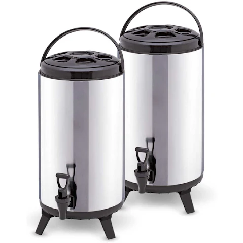SOGA 2x 12L Portable Insulated Cold/Heat Brew Pot With Dispenser