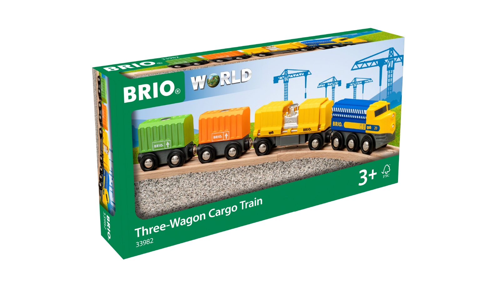 Brio 7-Piece Three Wagon Cargo Train